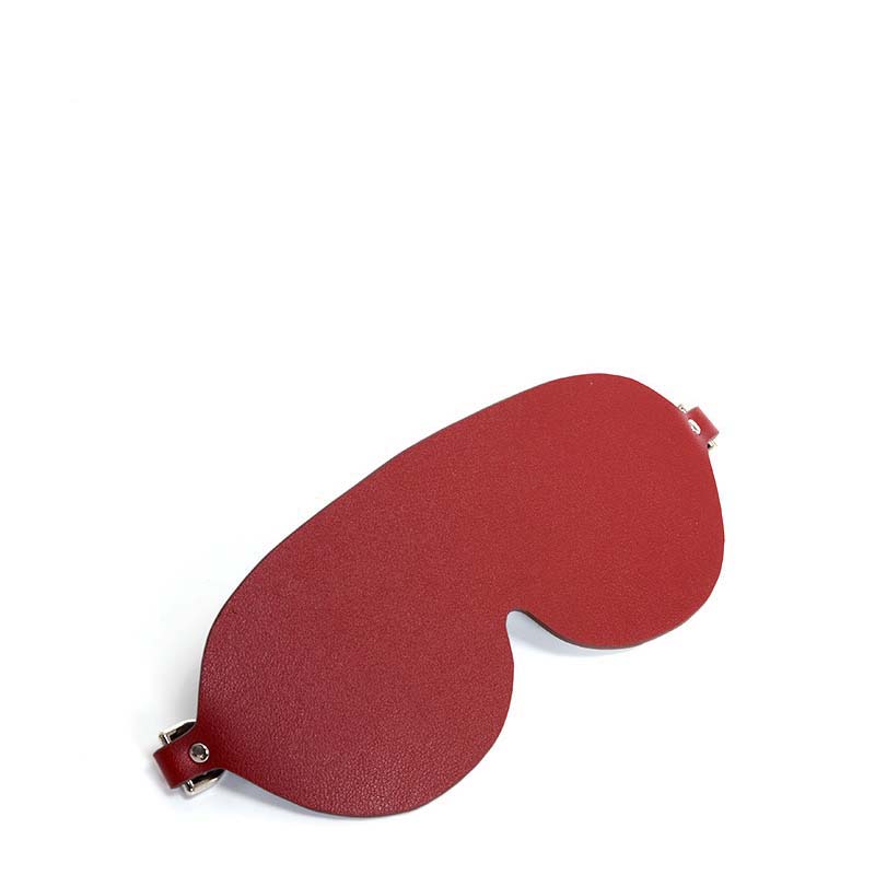 fetish leather eye mask