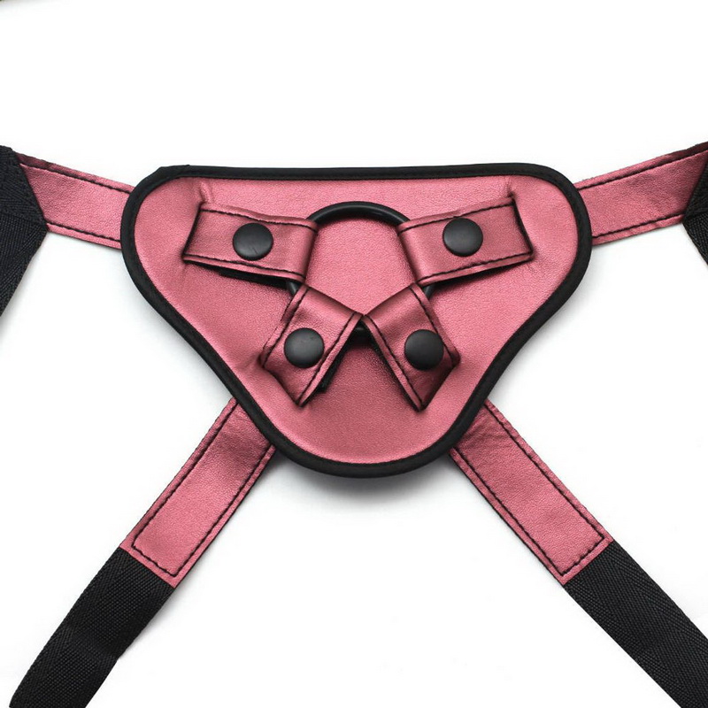 leather strap on harness